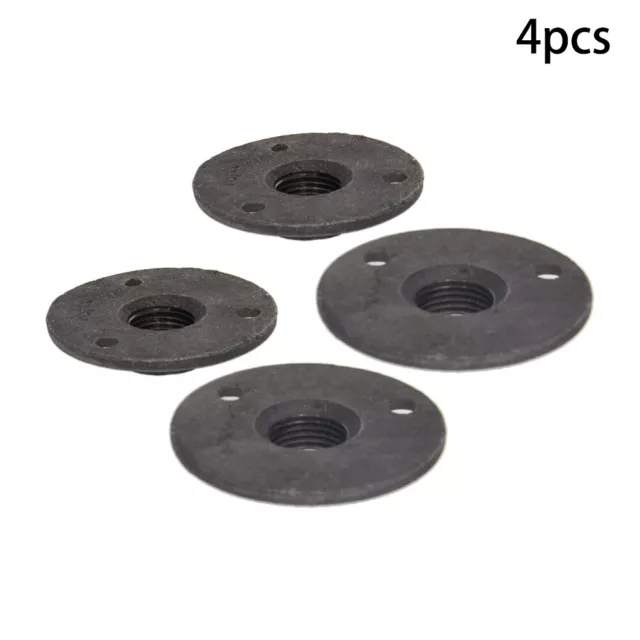 Cast Iron Flange Base Malleable Wall Mount Threaded Floor Pipe Fittings 2