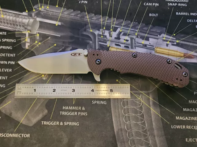 Zero Tolerance ZT 0561 Hinderer Brown G10/Titanium Elmax Discontinued