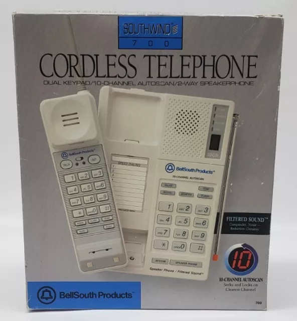 BellSouth Products Southwind 700 Cordless Telephone 10 Channel Autoscan.