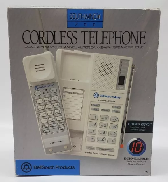 Teléfono antiguo, teléfonos antiguos con pantalla LCD, botón pulsador,  teléfono fijo de escritorio clásico retro con altavoz y función de