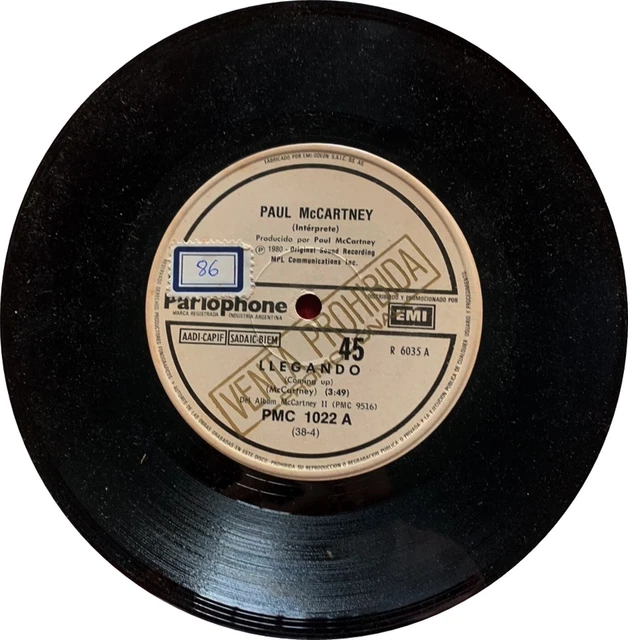 PAUL MCCARTNEY & WINGS COMING UP / LUNCHBOX UNGERADE SOX 7" PROMO