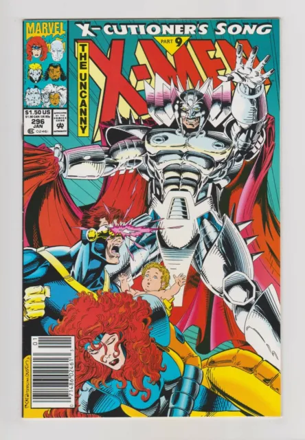 The Uncanny X-Men #296 Vol 1 1993 VF 8.0 (No Trading Card) Marvel Comics