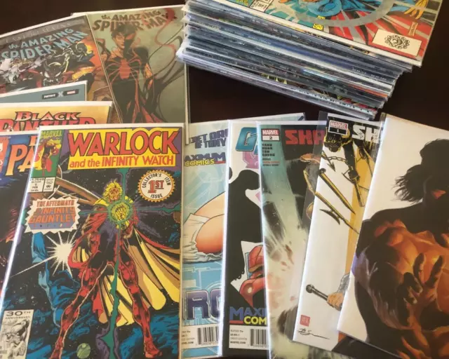 50+ Marvel Lot! Vintage! Variants! Warlock & Infinity Watch #1! Black Panther! +