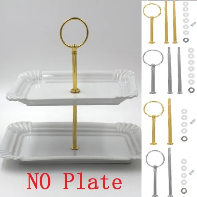 Piastra Stand Bastone Montaggio Hardware Asta Feste 1pc 2/3 Strati Zinco Lega