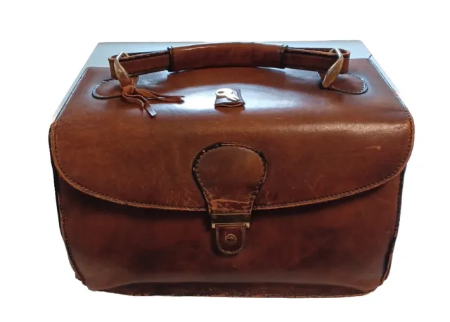 Vintage Marianelli Made in Italy Arzttasche Handtasche Ledertasche Bag Original