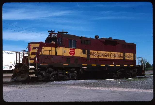 Original Rail Slide - WC Wisconsin Central 1502 N Fond du lac WI 7-18-2003