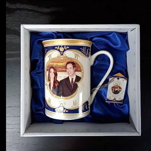 William + Catherine Royal Wedding Commemorative Mug, New, Boxed, Royal Crest