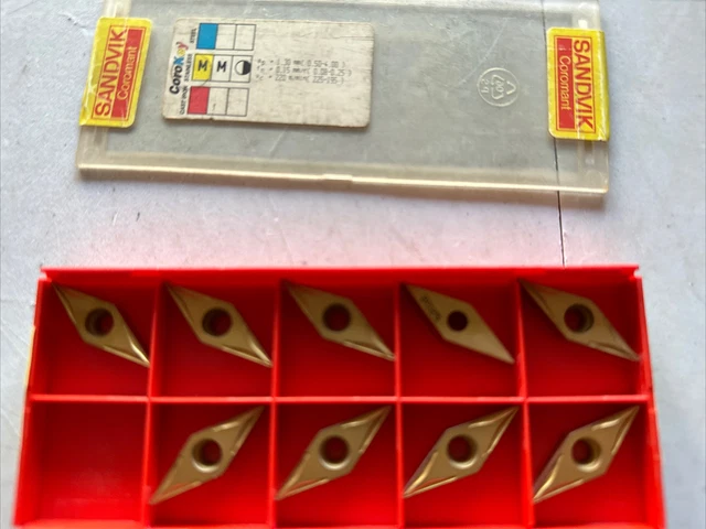 Lot De 10 Inserts Carbure Sandvik VBMT332-UM / 160408 - Grade 1125 - Neufs