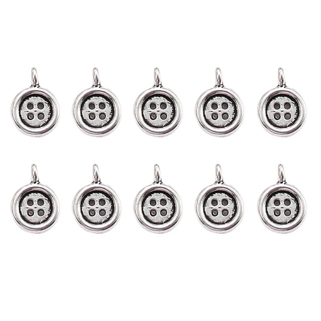 2 Packs Necklace Making Pendant Vintage Jewelry Charm Stoppers Bracelets Alloy