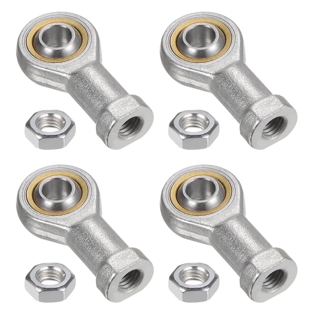 4pcs SI8T/K 8mm Rod End Bearing M8x1.25 Female Right Hand Thread, Cast Iron