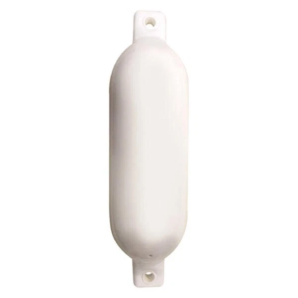 Seachoice 6.5" D x 23" L White Twin Eye Cylindrical Inflatable Smooth Fender