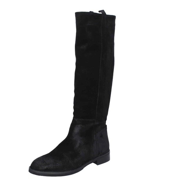 Chaussures Femme Il 'La 39 Ue Bottes Noir en Daim EZ769-39