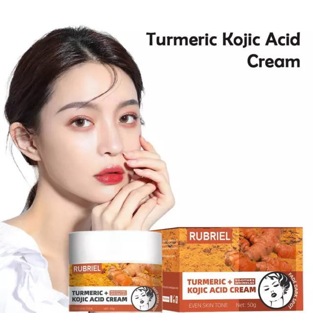 Kurkuma-Kojisäure-Creme Gesichtspflege Hautfarbe entfernt dunkle Flecken Anti σк
