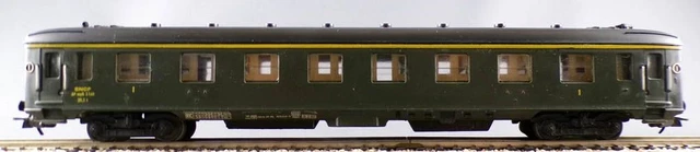 Voiture SNCF RMA 410 Ho – Dev UIC B10 2e Classe – Verte – Échelle HO – Occasion