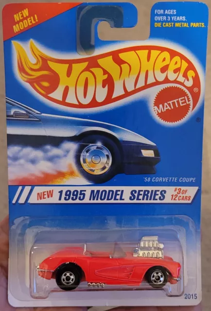 Vtg 1995 Hot Wheels FE Model 58 Corvette Coupe 3 of 12 Variation Pink 7-sp #341