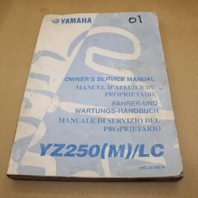Manuel Revue Technique D Atelier Yamaha Yz 250 M Lc 2000 Entretien Reparations