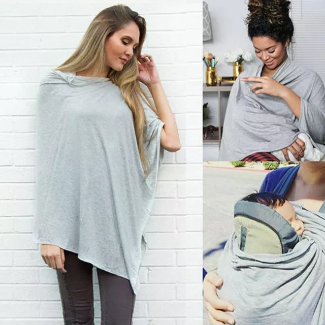 Breastfeeding Cover Up Scarf Feeding Baby Shawl Nursing Cotton Loose Covers