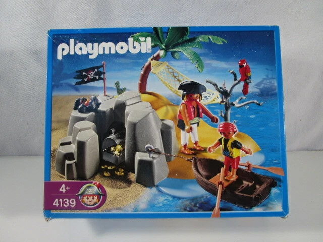 Pirata Tuerto Con Tesoro Playmobil - Barco Pirata