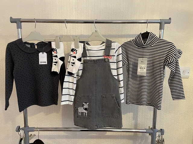 Girls Next Clothes Bundle 3-4 Years Denim Dress Top Socks Set New With Tags