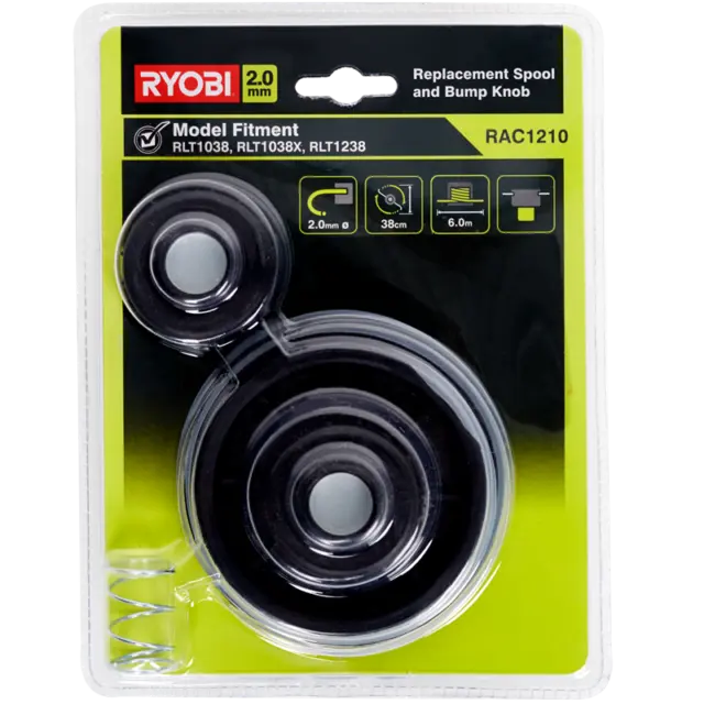 Ryobi Line Trimmer Spool and Line - 2mm Suits RLT1038/1238 - RAC1210