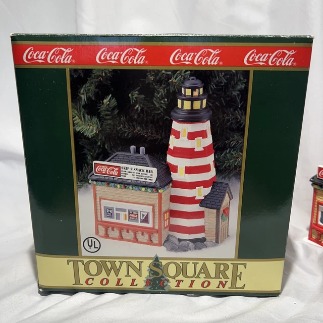 VINTAGE 1995 COKE COCA COLA TOWN SQUARE COLLECTION SKIP'S SNACK BAR
