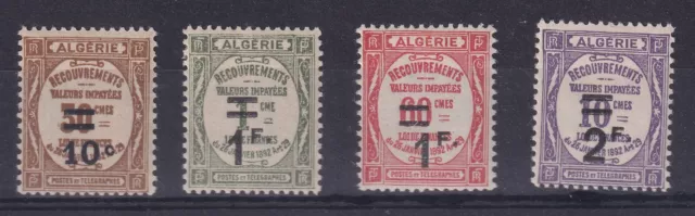 Timbres Colonies Francaises Algerie Taxe N 21/24 *