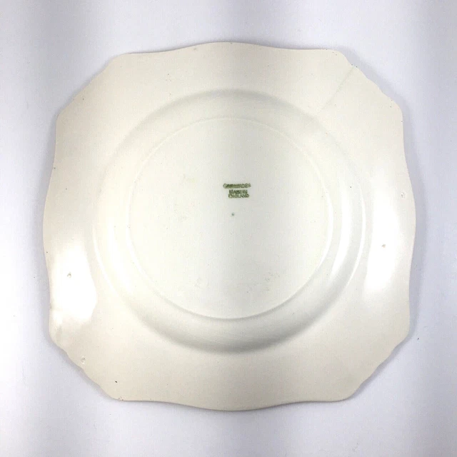 VTG Royal Winton Grimwades Old Cottage Chintz Square Luncheon Plate Cream 8 3/4" 3