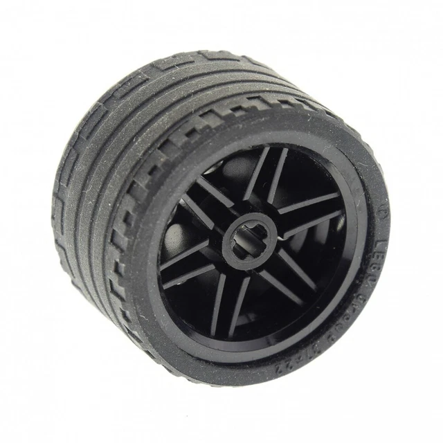 1x Lego Technique Roues Roue Pneu 37x22 ZR Noir Jante 30.4x20 56145 55978
