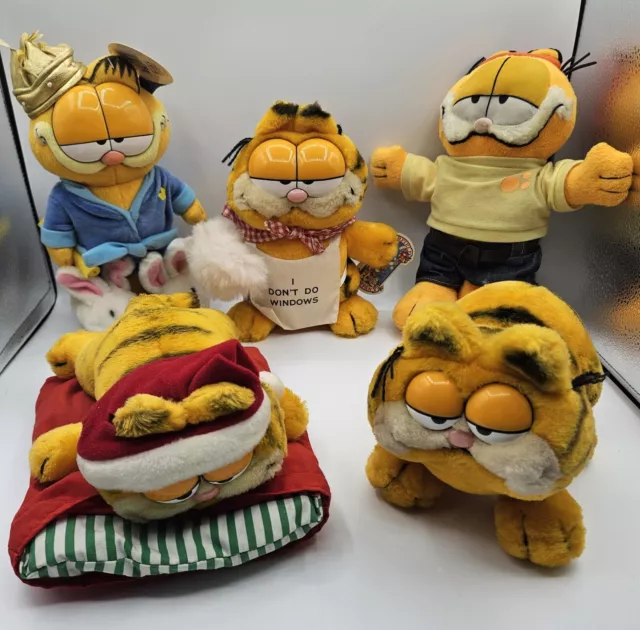 Garfield Plüschkonvolut 1981 Dakin Play by Play King Garfield Mothers Day Vintage