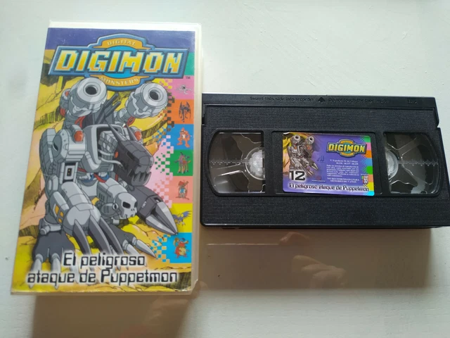 Digimon Digital Monsters Dangerous ataque Puppetmon - VHS Tape Spanish 3T