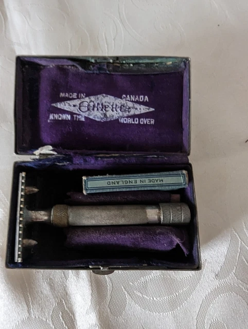 vintage gillette razor made canada