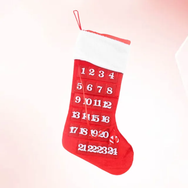 Calendario Cuenta Regresiva Medias Calcetines de Navidad Árbol de Navidad Decoración Colgante