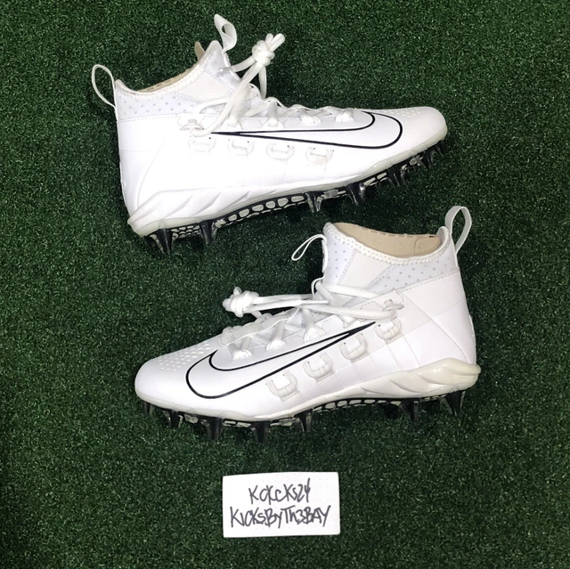 Alpha huarache 6 deals varsity white/volt lacrosse cleats
