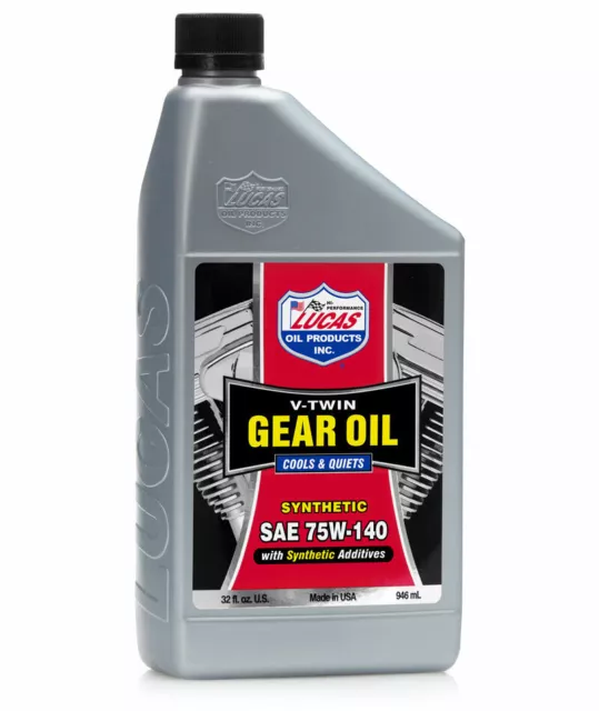 Lucas V-Twin gear oil 75W-140 Synthetic olio Harley Davidson 1 quart 946ml