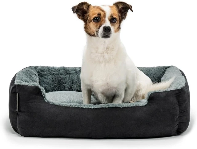 Cuscino per Cani: Comfort e Stile con Divano (M) 60x48 cm Grigio/Nero