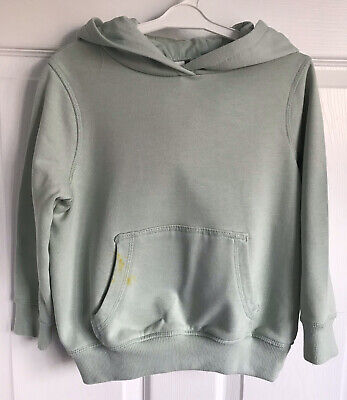 Girls Mint Green Next Long Sleeved Overhead Hooded ‘Unicorn’ Sweater - Age 5yrs