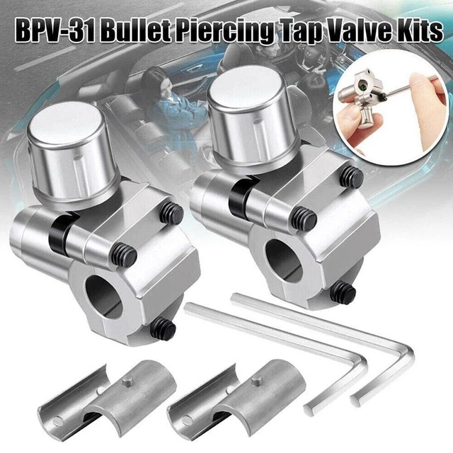 2 pièces durables Bu llet robinet de ligne de valve de perçage Bpv31 pièces C