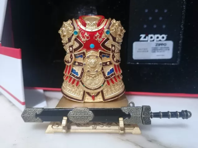 Zippo  3D  "Victorious General" New Original Box Heavy Armour Asian Edition