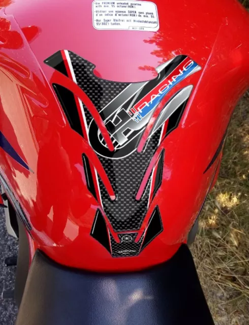 Tankpad Aufkleber Harz Gel Kompatibel für Motorrad Honda Racing Farben Hrc 2