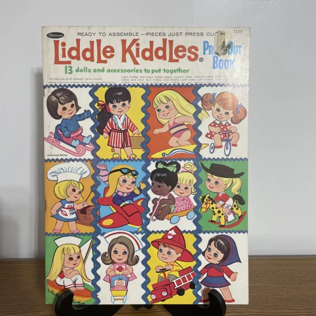 Vintage Liddle Kiddles PAPER DOLLS Press Out Book Whitman Mattel *UNCUT*