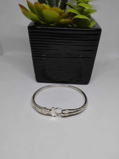 Bracelet Jonc Homme En Argent Massif 950‰ - Style Vangovango Gasy - Neuf Avec étiquettes