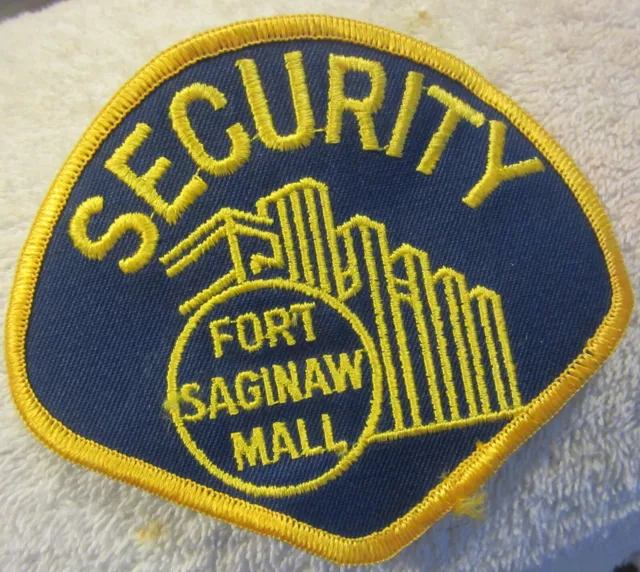 1 new Vintage NOS Fort Saginaw Mall MI Security officer arm patch,Michigan