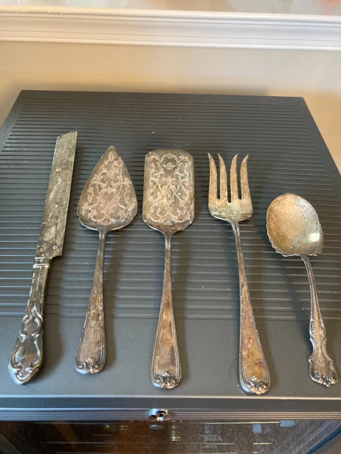 Silver Vintage Serving Set