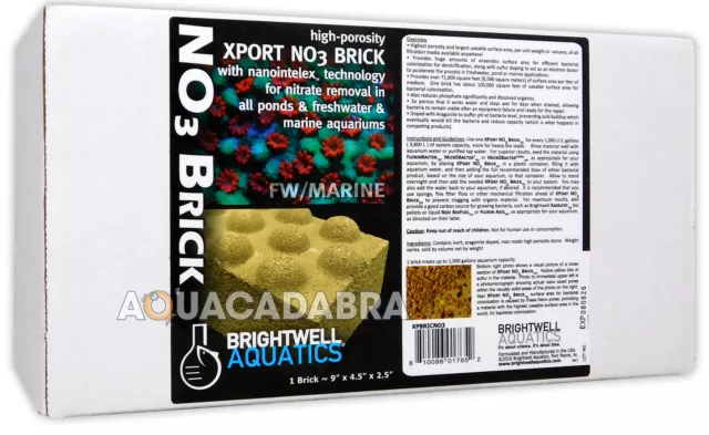 Brightwell Xport No3 Brick Media Nitrate Removal For Pond Aquarium Fish Tank