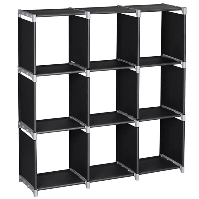 3 Tiers Multifunctional Assembled Storage Shelf Clothes Closet Organizer Unit