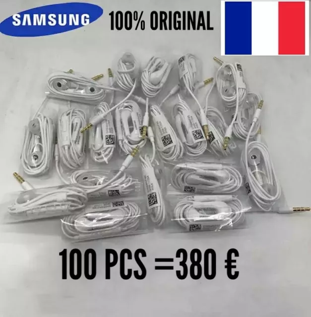 Écouteur Original Samsung Blanc Pour S 5 S 6 S7 S8 Edge 3