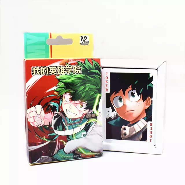 My Hero Academia mazzo di carte da gioco poker standard mazzo 52 carte nuovo