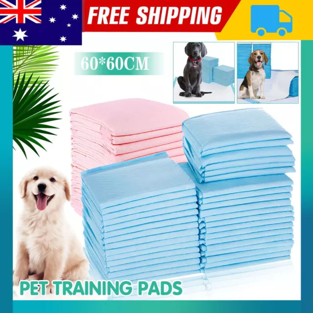 Pet Training Pads 400/200 Puppy Dog Toilet Pee Indoor Super Absorbent 60x60cm AU