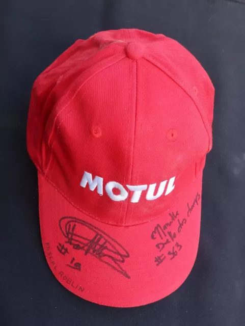 Casquette signée MOTUL Pascal ROBLIN Cascadeur autographe SIGNED HAT CAP