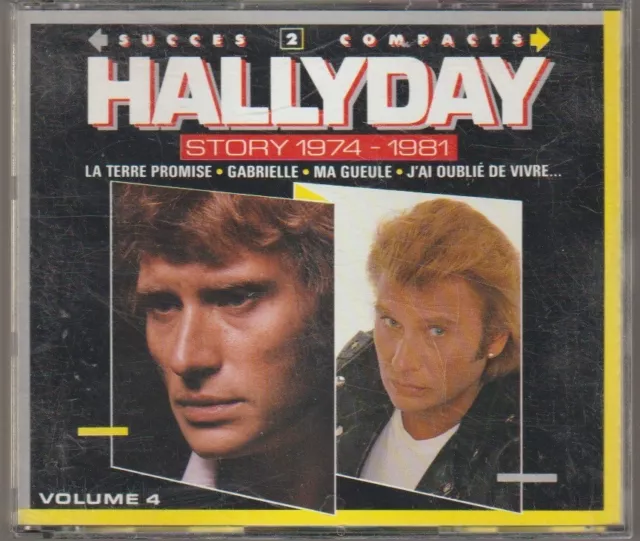 2 CD. Johnny HALLYDAY - STORY 1974-1981 - Volume 4 - 24 Titres